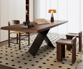 Modern Computer Desk And Chair-ID:462167984