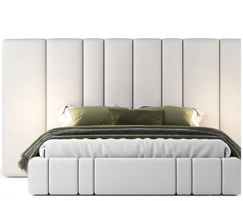 Modern Double Bed-ID:869204046