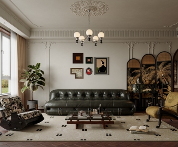 French Style A Living Room-ID:664560082