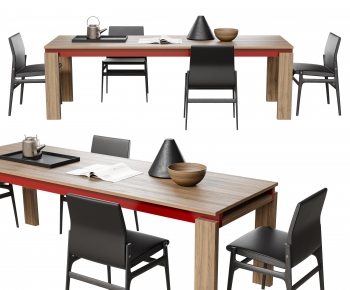 Modern Dining Table And Chairs-ID:884124994