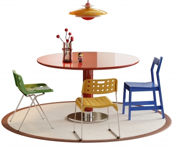 Modern Dining Table And Chairs-ID:974139936