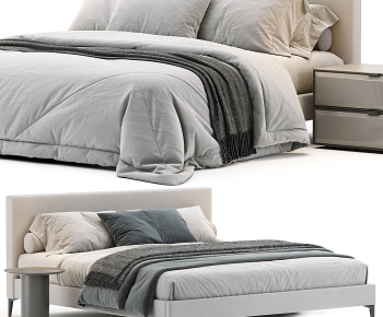 Modern Double Bed-ID:209013949