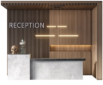 Modern Reception Desk-ID:734683048