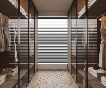 Modern Clothes Storage Area-ID:453114994