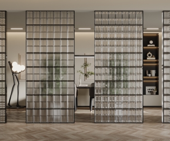 Modern Glass Screen Partition-ID:875247963