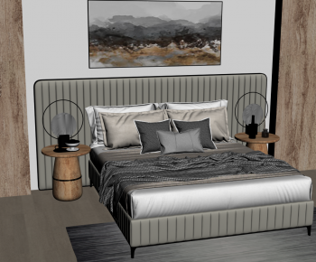 Modern Double Bed-ID:148716937