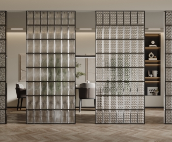 Modern Glass Screen Partition-ID:640177012