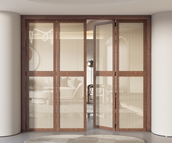 Wabi-sabi Style Sliding Door-ID:158530007