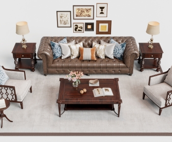 American Style Sofa Combination-ID:179986008