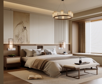 New Chinese Style Bedroom-ID:184953935