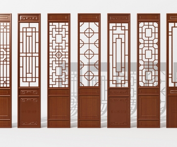 Chinese Style Wooden Screen Partition-ID:244780066