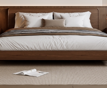 Modern Double Bed-ID:503243925