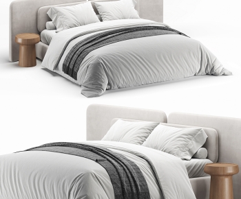 Modern Double Bed-ID:595973977