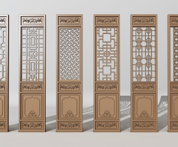 Chinese Style Wooden Screen Partition-ID:783406974