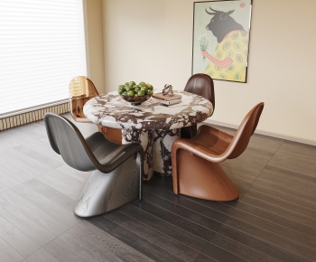 Modern Dining Table And Chairs-ID:385094888