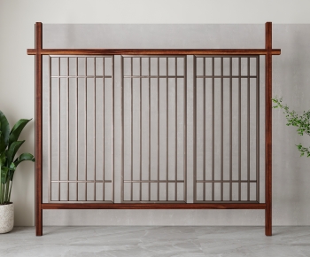 New Chinese Style Wooden Screen Partition-ID:865565063