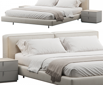 Modern Double Bed-ID:828643087