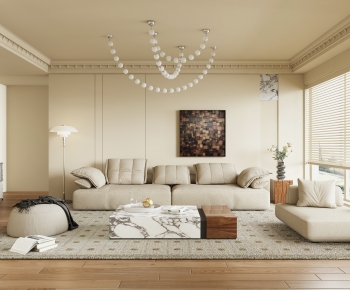 French Style A Living Room-ID:119781026