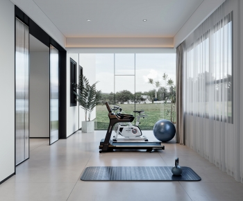 Modern Home Fitness Room-ID:642509568