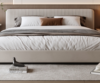 Modern Double Bed-ID:866436009