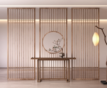 New Chinese Style Wooden Screen Partition-ID:550039057