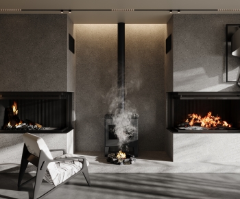 Modern Fireplace-ID:818303117