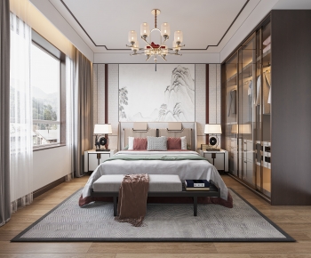 New Chinese Style Bedroom-ID:847721108