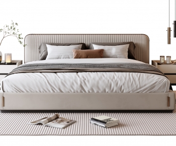 Modern Double Bed-ID:327285052