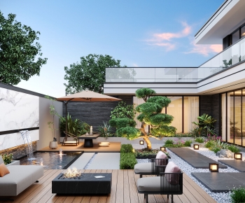 Modern Courtyard/landscape-ID:918024066