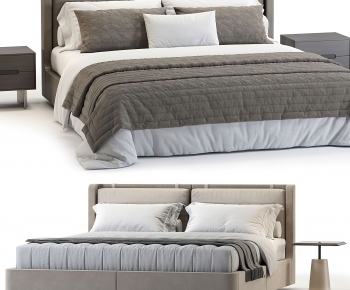 Modern Double Bed-ID:775543939