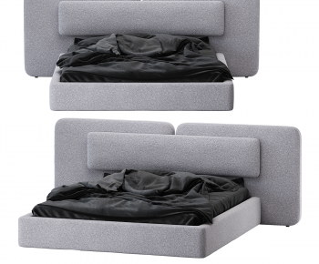 Modern Double Bed-ID:753381016