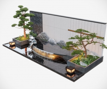 Modern Rockery Waterscape-ID:673367021