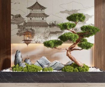 New Chinese Style Plant Landscaping-ID:279939284