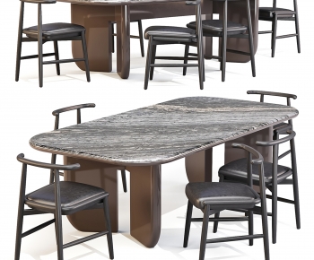 Modern Dining Table And Chairs-ID:750514035