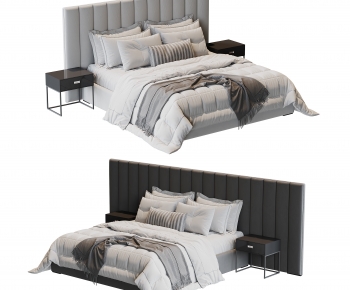 Modern Double Bed-ID:732249987