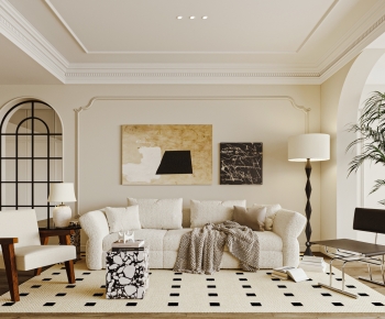 French Style A Living Room-ID:480578906