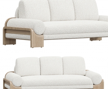 Wabi-sabi Style Three-seat Sofa-ID:785563951