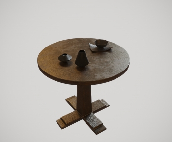 Wabi-sabi Style Side Table/corner Table-ID:668824912