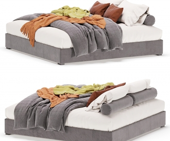 Modern Double Bed-ID:648722892