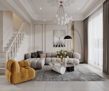 French Style A Living Room-ID:407704119