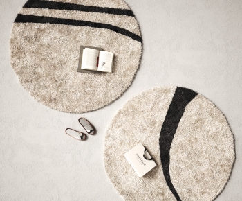 Modern Circular Carpet-ID:884350061