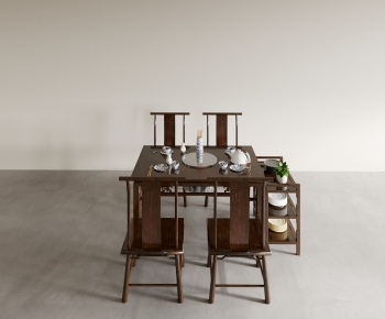 New Chinese Style Dining Table And Chairs-ID:868702898