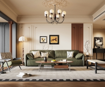 French Style A Living Room-ID:127995974