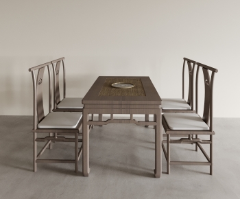 New Chinese Style Dining Table And Chairs-ID:429155113