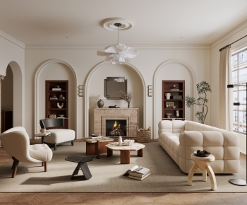 French Style A Living Room-ID:249080902