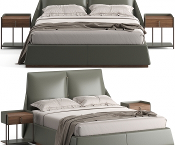 Modern Double Bed-ID:121378927