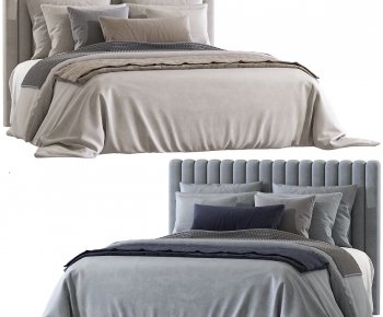 Modern Double Bed-ID:493932963