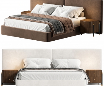 Modern Double Bed-ID:722935915