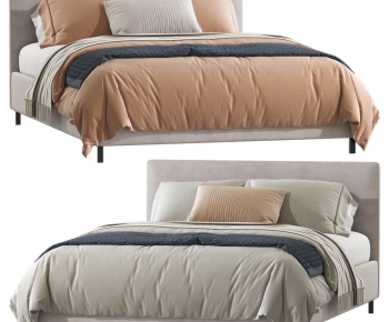 Modern Double Bed-ID:631942038