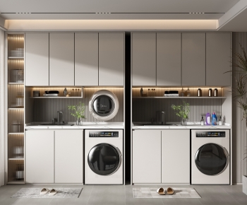 Modern Laundry Cabinet-ID:218662025